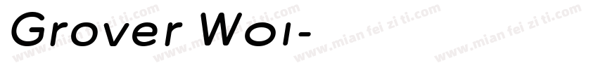 Grover W01字体转换
